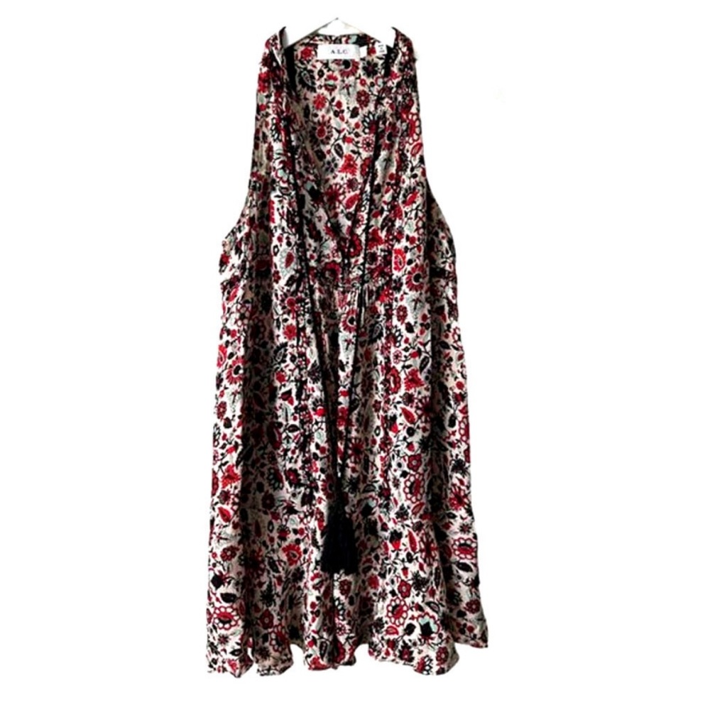 A.L.C. floral print sleeveless peasant top